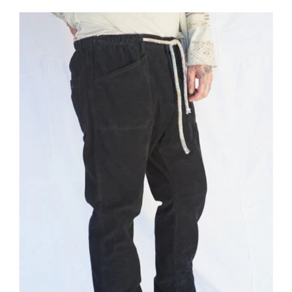 Dr Collectors XL P38 Light Weight Corduroy Sulfur Black Elastic Waist